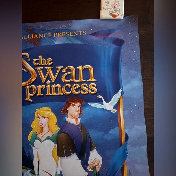 Original 1995 The Swan Princess Animated Film Theatrical Movie Poster 38.5 x 27 - Picture 3 of 5